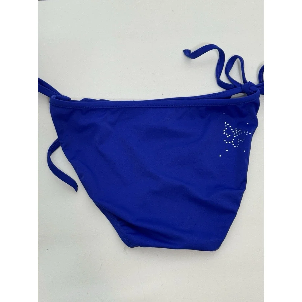 Malibu Dream Women's Size Medium Bikini Swimsuit Blue W/ Butterfly‎ Emblem